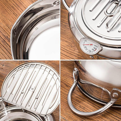 mini friteuse en inoxavec thermostat